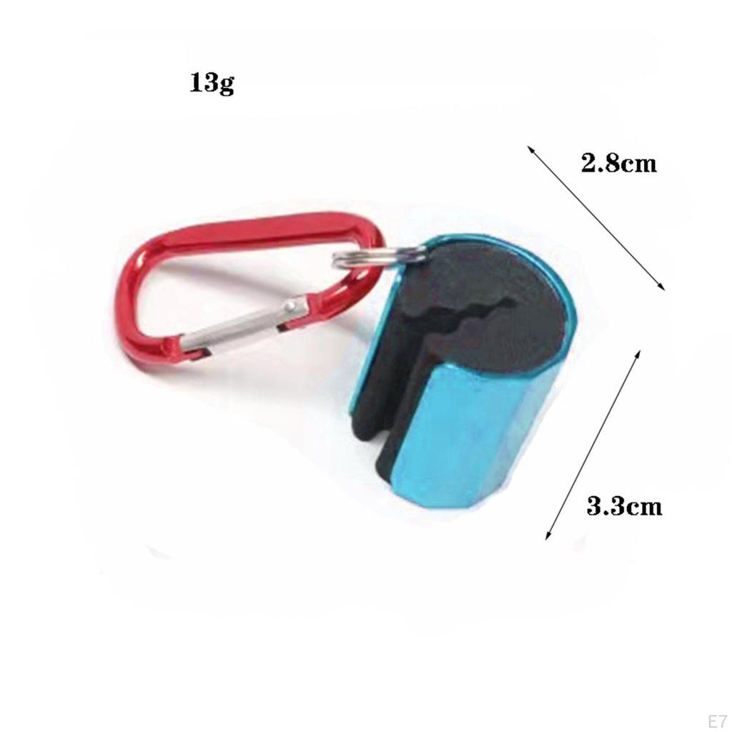 Fishing Rod Holder Clip with Keychain Attachment