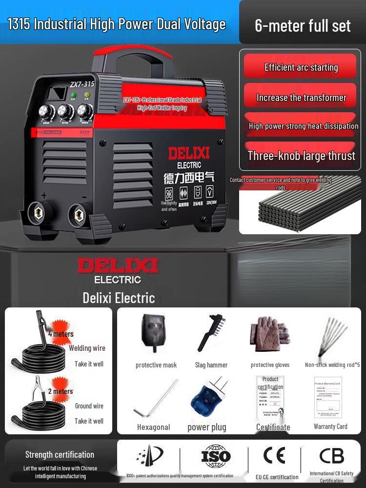 DELIXI Dual Voltage Industrial & Household All-Copper Welding Machine