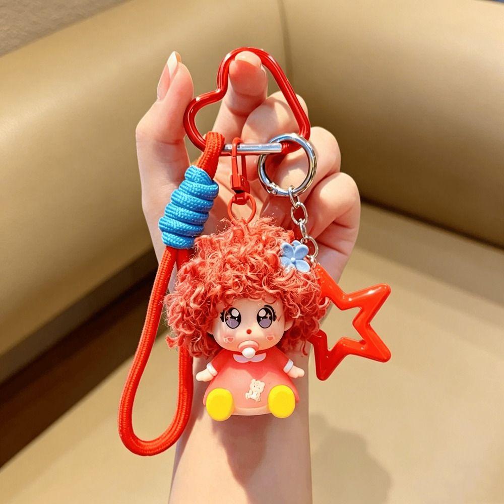 Smooth Burr-Free Surface Mini Lamb Figurine Stable Color Animal Key Ring Car Keys