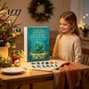 Figuras de Vida Marinha em Acrílico Calendário do Advento de Natal 2026, Pingentes de Animais Marinhos 2D, Acessórios para Sino de Vento DIY Caixa de Contagem Regressiva de 24 Dias, Janela