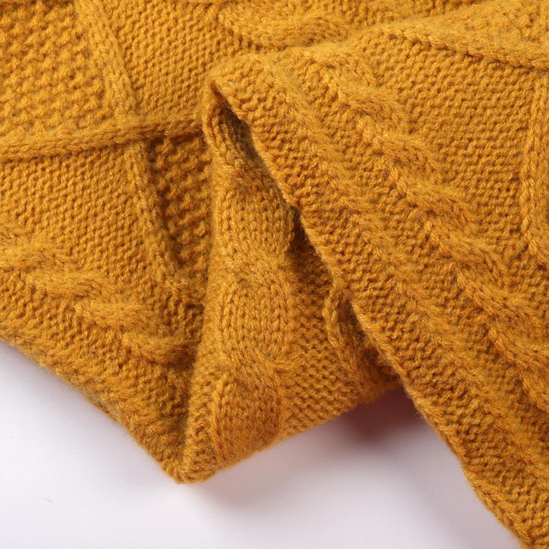 

100x50cm Solid Color Diamond Stripe Jacquard Knitted Fabric For Winter Women s Coat Sweater, Handmade DIY Fabric TJ21037 100x50cm