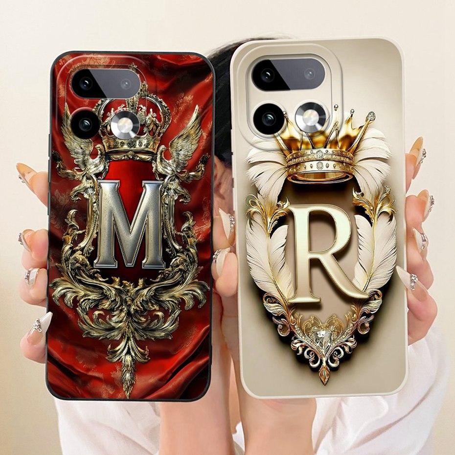 Fashion Crown Letter Couple Phone Case For Realme 16 Pro Plus 5G Soft Silicone Cases For Realme 16 Pro+ 16Pro 5G Covers Bumpers