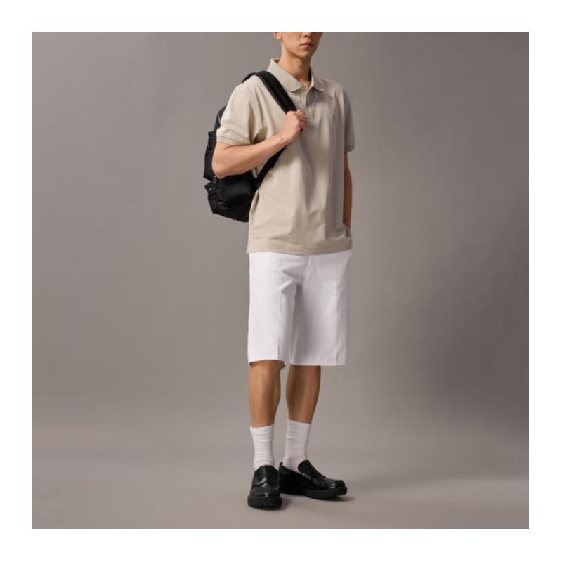 Calvin Klein Simple and fashionable commuting large-capacity backpack fabric backpack men's space black