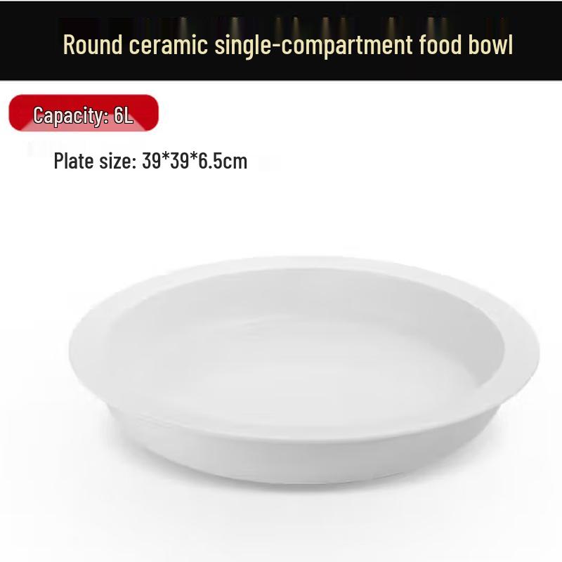Taishun Round Ceramic Buffet Food Pan