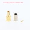 SMA Male Crimp Straight RF Coaxial Adapter 1 Set Gold Plated Contact Compatible with RG58 RG142 LMR195 Test Measurement Equipment