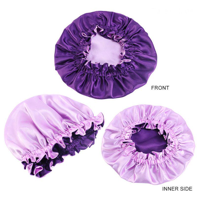 Baby Seiden Satin Haube Verstellbare Schlafhaube Mädchen Nacht Turban Kinder Kopfbedeckung