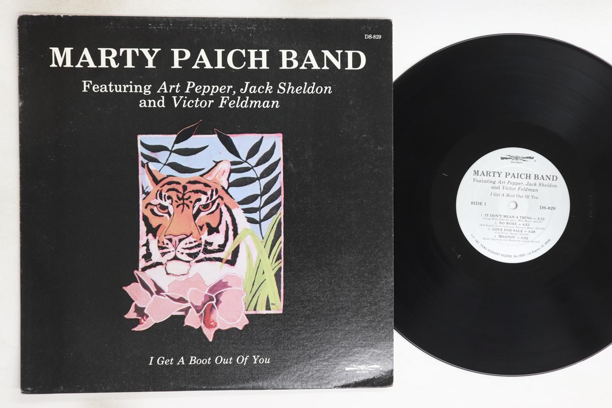 

LP Record MARTY PAICH BAND ART PEPPER JACK I Get A Boot Out Of You DS829 DISCOVERY 1981 US Jazz Used
