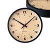 KATOMOKU Muku Clock 8 Black Wall Continuous Second Diameter km-81BKRC Clock, Hand, 30.0cm (Radio-controlled)