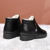 Winter New Fashionable Versatile Plush Cotton Shoes Warm Women's Boots Casual Comfortable Flat Bottom Anti Slip Women's Shoes