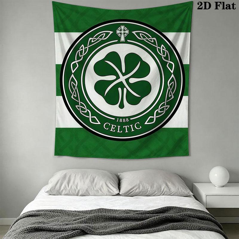 Celtic Football Club C Wall Hanging Printed Fabric Blanket Decorative Tapestries for Bedroom Living Room Home Decor
