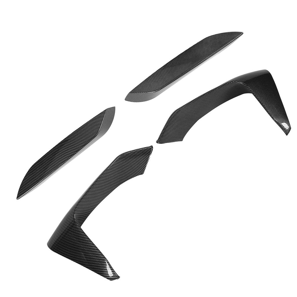 4Pcs Front Bumper Grille Fog Light Spoiler Set ABS Improve Sporty Appearance Front Bumper Splitter for F80 F82 F8  4