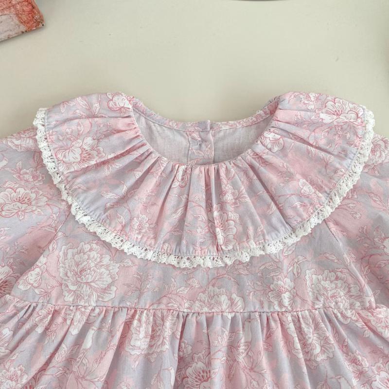 Baby Girl Floral Cotton Romper Dress