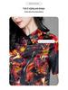 Summer 2025 Mulberry Silk Top: Hangzhou Short-Sleeve Dress for Middle-Aged Women, Printed Design, Large Size