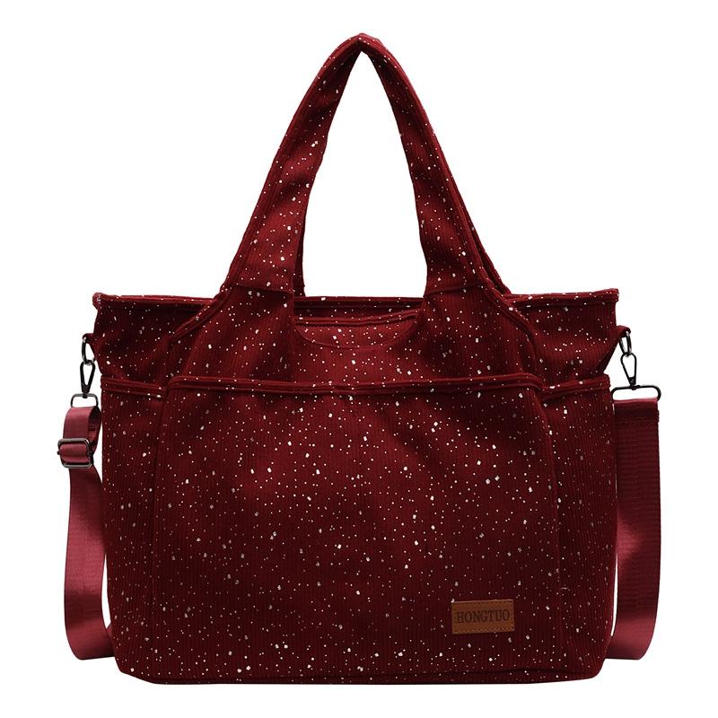 Корейская ленивая сумка большой емкости женская весенняя модная новая вельветовая сумка через плечо повседневная универсальная сумка-мессенджер