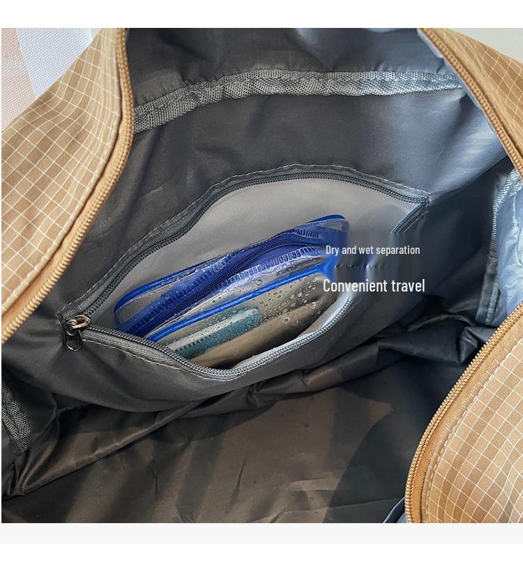 Large Capacity Unisex Travel Bag - Dry/Wet Separation, Suitable for Business and Gym.