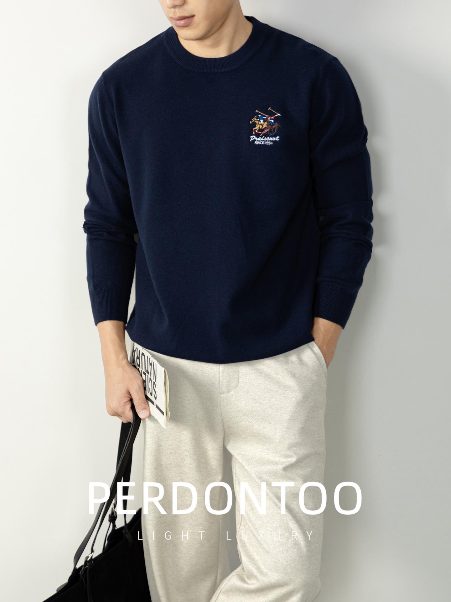 Men s 3D Embroidery Wool-Blend Knit Sweater - Soft, Stylish, and Warm for Autumn/Winter 4XL