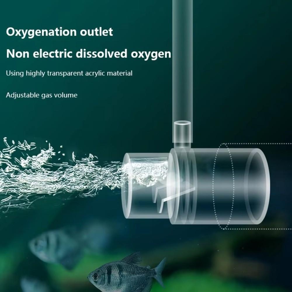 Acrylic Fish Tank Oxygenation Outlet Filter Non-electric Oxygen Pump Aquarium Accessories Fish Tank Water Pump Filters Clear