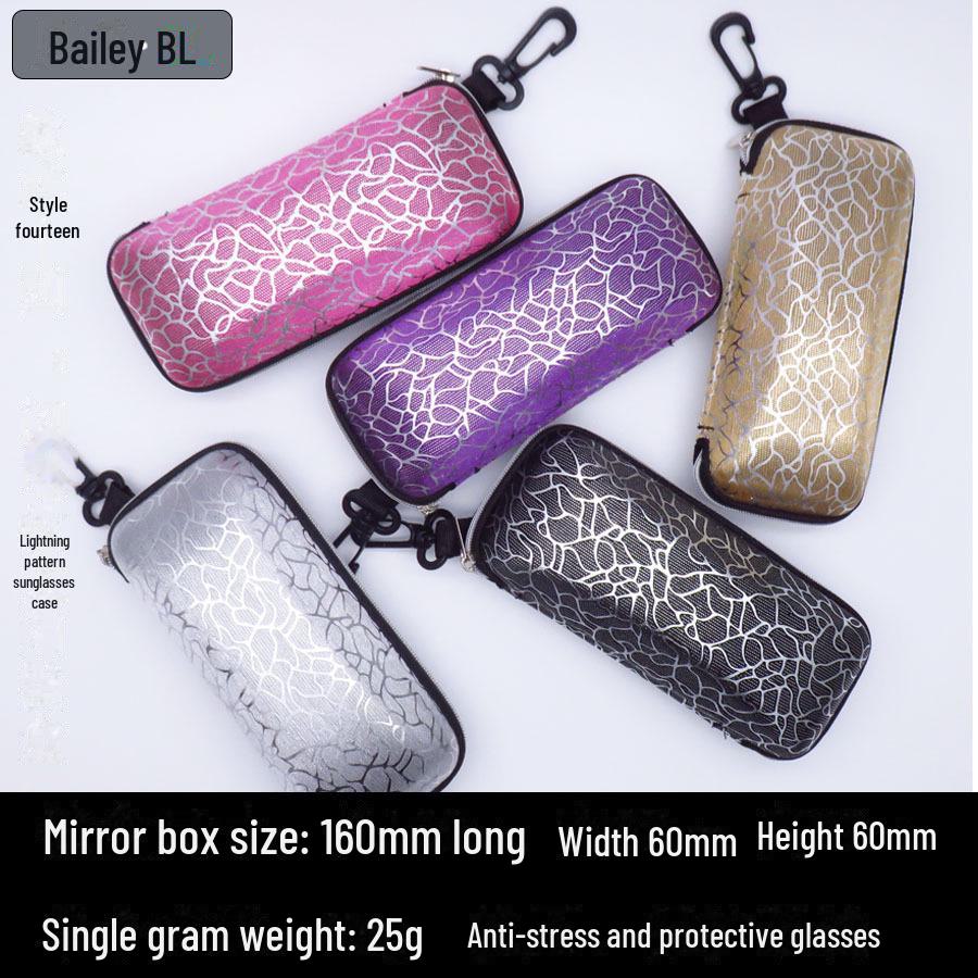 Cycling Sports Zipper Sunglasses Storage Case - EVA Black