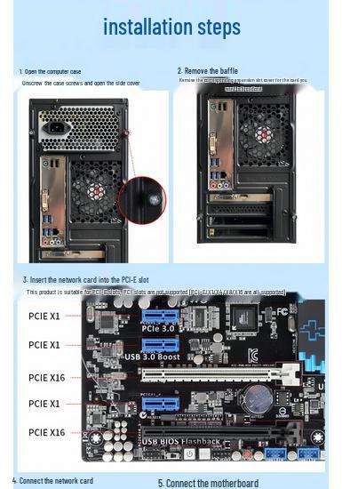 AX1800 WiFi 6 Dual-Band PCIe Desktop Network Card with 5G and Bluetooth 5.2.
