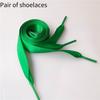 Ribbon Polyester Double Satin Wide Flat Shoelace Candy Color Fashion Various
