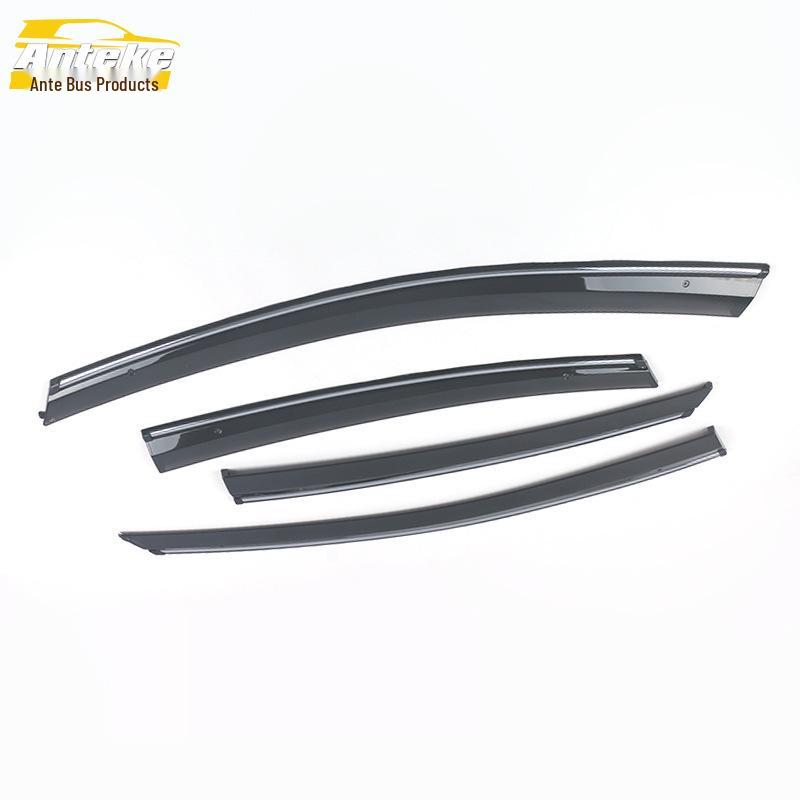 Fiat Viaggio/Ottimo Hatchback Rain Guards with Decorative Plastic Strip