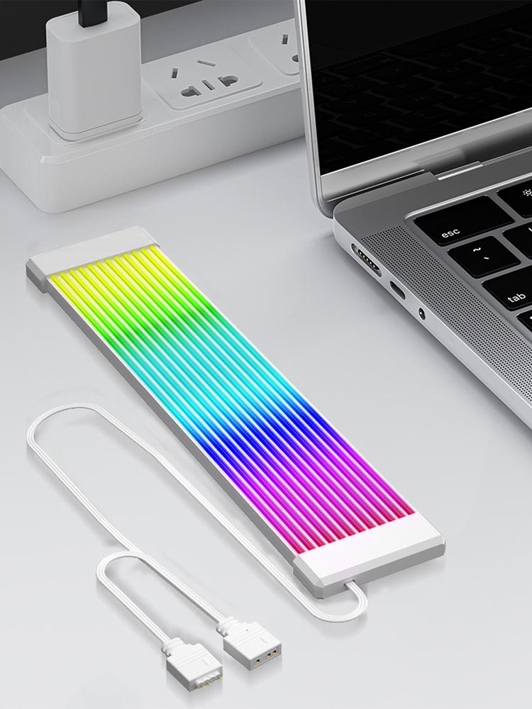 5V 3Pin PC RGB GPU Cable 8/24PIN Motherboard Power Extension Cable Flexible LED Strip Light DIY Kit for Computer Power Supply