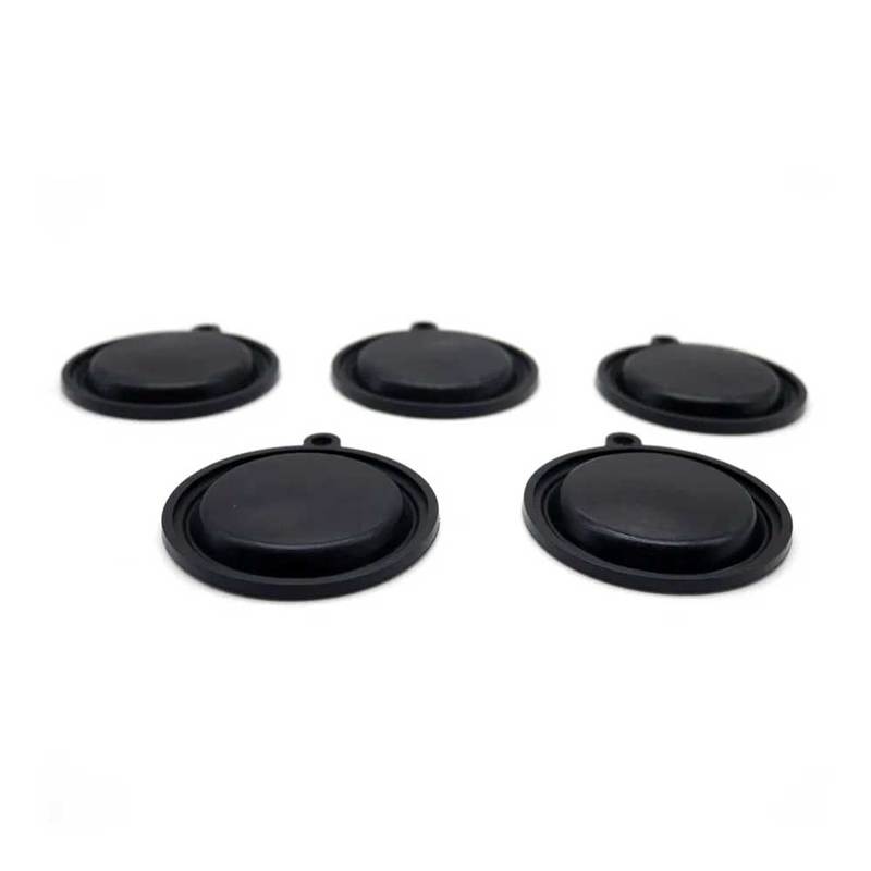 Gas-Durchlauferhitzer Druckmembran Gestängeventil Zubehör Außendurchmesser 45mm Schwarze Gummi-Membran Wasser-Gas-Gestängeventil Teile 10 Stück