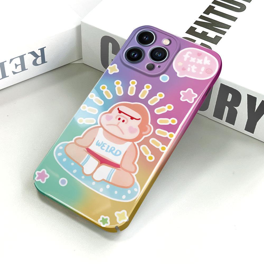 Komplexní filmový kryt na telefon s kresleným módním designem, tvrdý plášť s plným krytem a ochranným pouzdrem pro iPhone, Samsung, Xiaomi, Poco, Redmi, Huawei, Honor