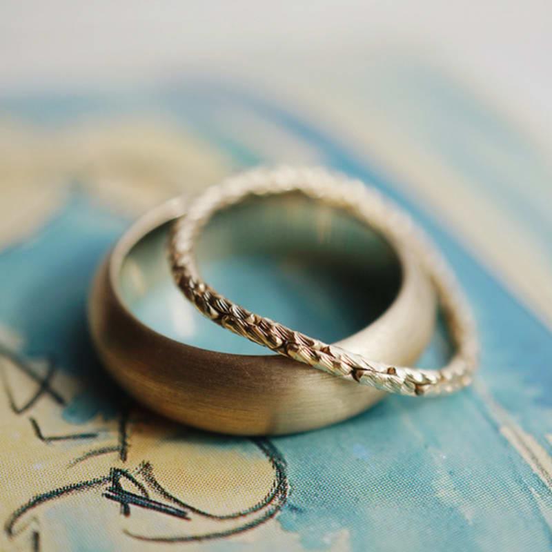 OURPIERRE STRING ROPE CHAIN RING VERMEIL