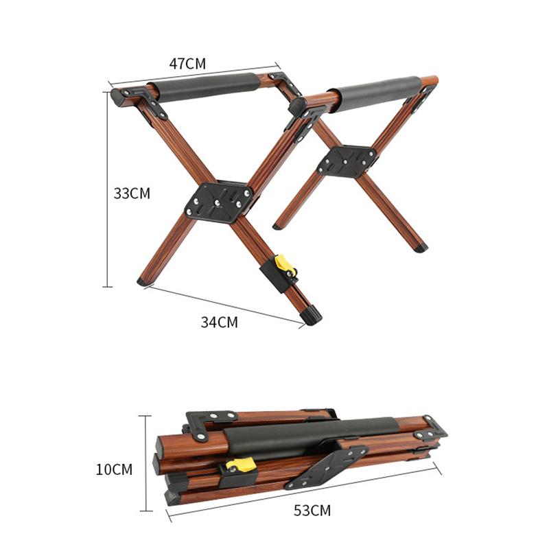JUSTINLAU Soporte Plegable para Nevera de Camping al Aire Libre Soporte Ajustable de Aleación de Aluminio para Cubo de Hielo Soporte para Equipaje Soporte Antideslizante
