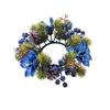 Künstliche Blume Blumen Kranz Kerzenhalter Kiefer Kerzenständer Girlande Partydekoration