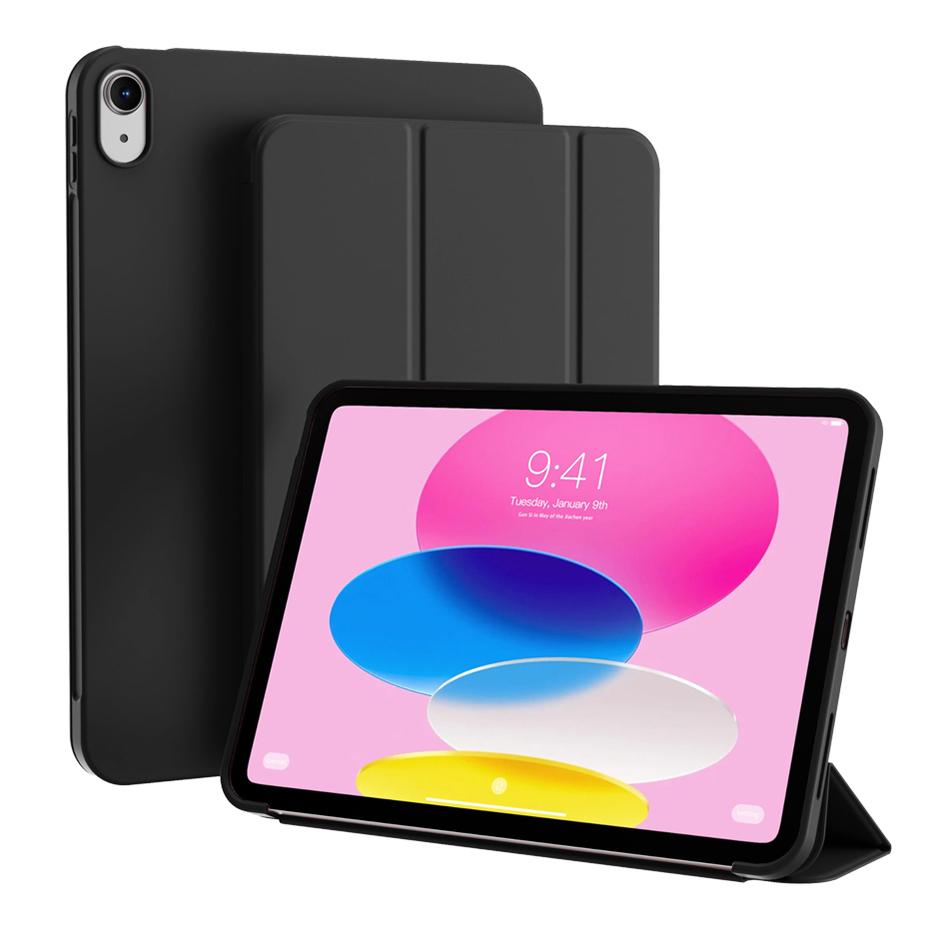 For iPad (A16) 11th 10th Generation Case 10.9 / 11 , Magnetic Flip Smart Cover Slim Trifold Auto Wake/Sleep Case