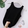 Women Vest Sleeveless Solid Color Sexy Summer Washable Anti-fade Oversized Tank Top Beach Clothing