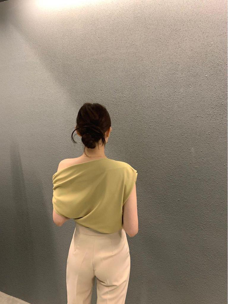 Korean Chic One-Shoulder Irregular Loose Solid Color Pullover T-Shirt