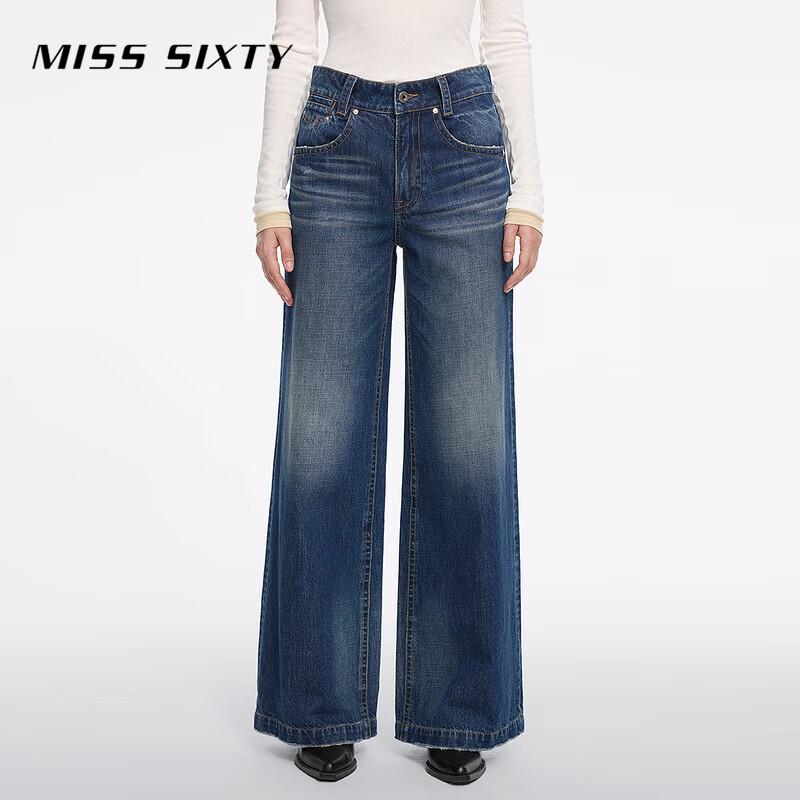 MISS SIXTY Women s Distressed Micro Flared Denim Jeans 24