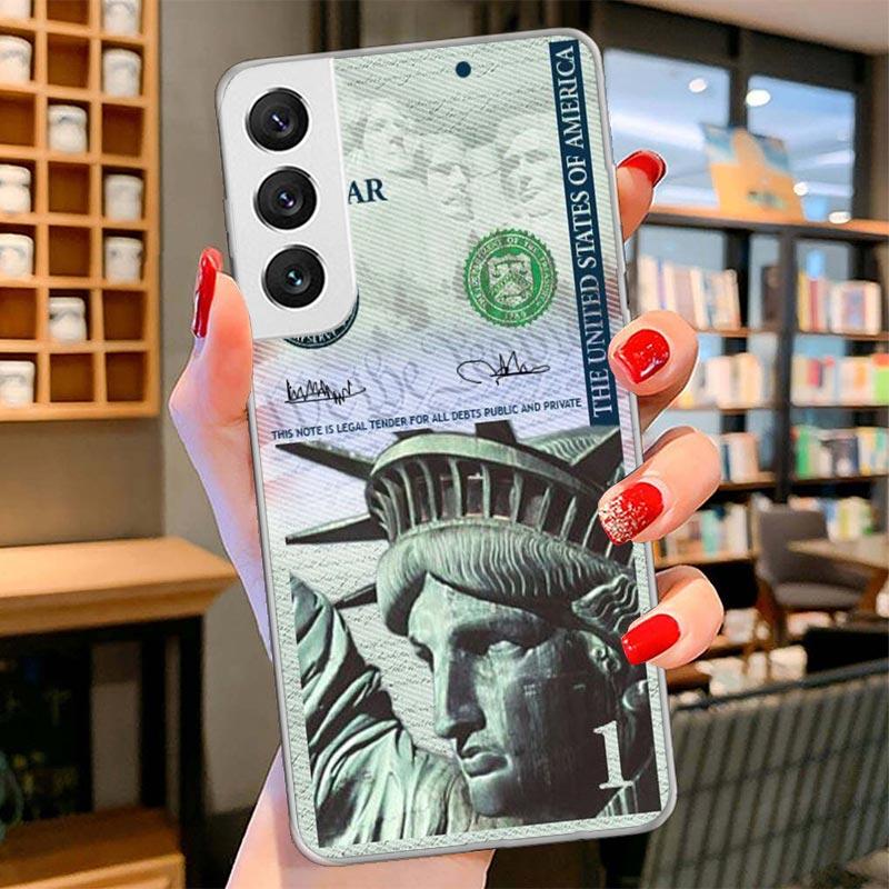 Banknote Dollar Cash Money Cover Phone Case For Samsung Galaxy S26 S25 Edge S24 Ultra S23 S22 Plus S21 S20 FE Soft Fundas Shell