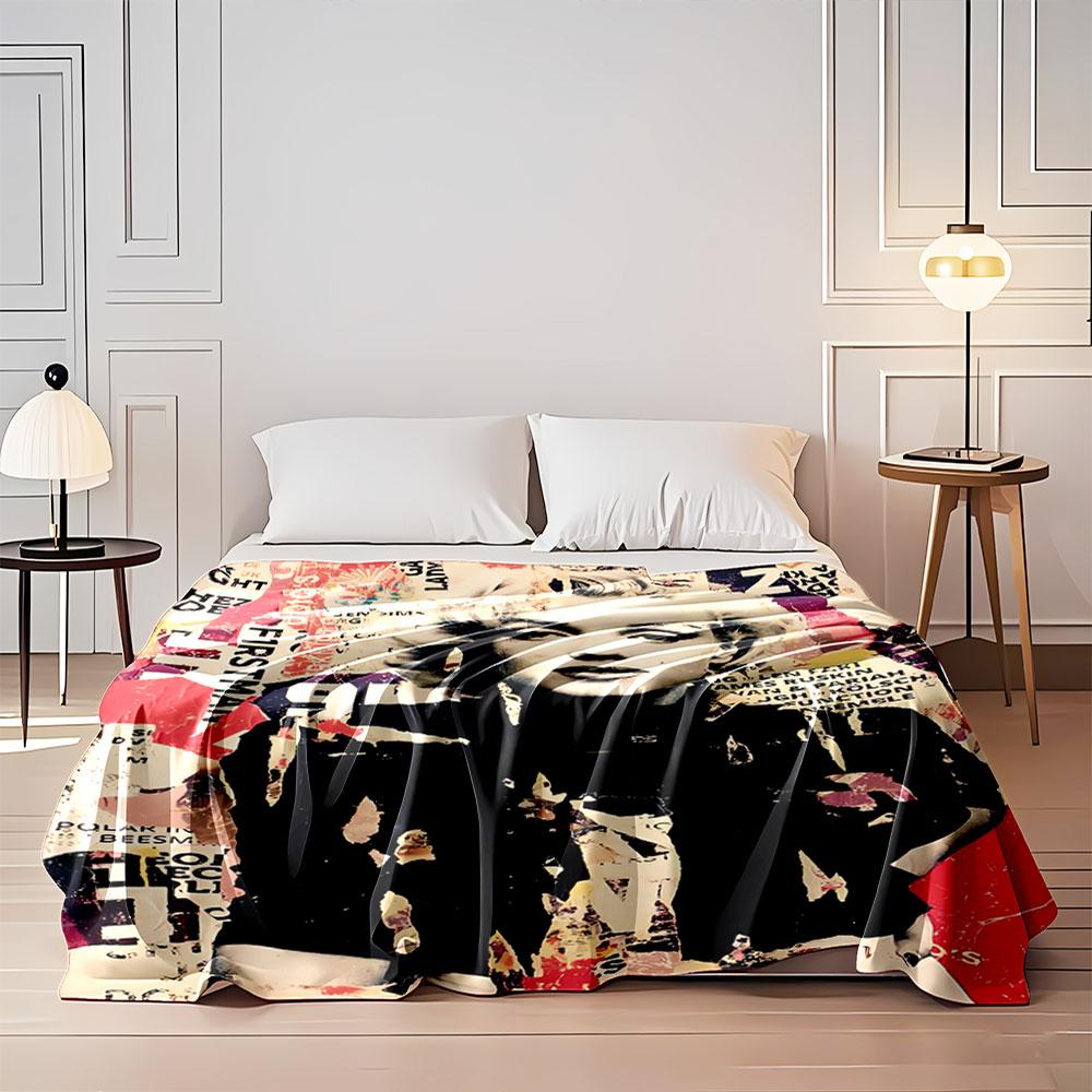Retro Pop Art Style Blanket for all seasons blanket lunch break throw gift