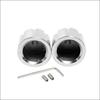2 Pcs Motorcycle Black/Silver Aluminum Front Axle Cap Nut Cover For Harley Touring Sportster Glide Softail Dyna Street Glide C45
