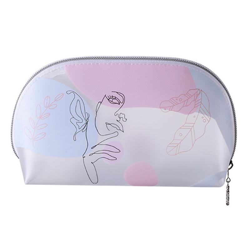 

Translucent TPU Toiletry Wash Bag Lovely Girl Pattern Makeup Cosmetic Organizer Bag,Size S Butterfly Girl