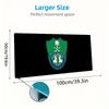 Al-Ahli Saudi FC Lace Solid Color Mouse Pad Large Gaming Table Cushion Non-slip Laptop Tablet Big Mousepad XXL Mat Mini PC Playmat With Lock edge