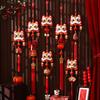 New 2026 New Year Pendant Year of the Horse Flower Pendant Red Lucky Entrance Door Decor for Living Room