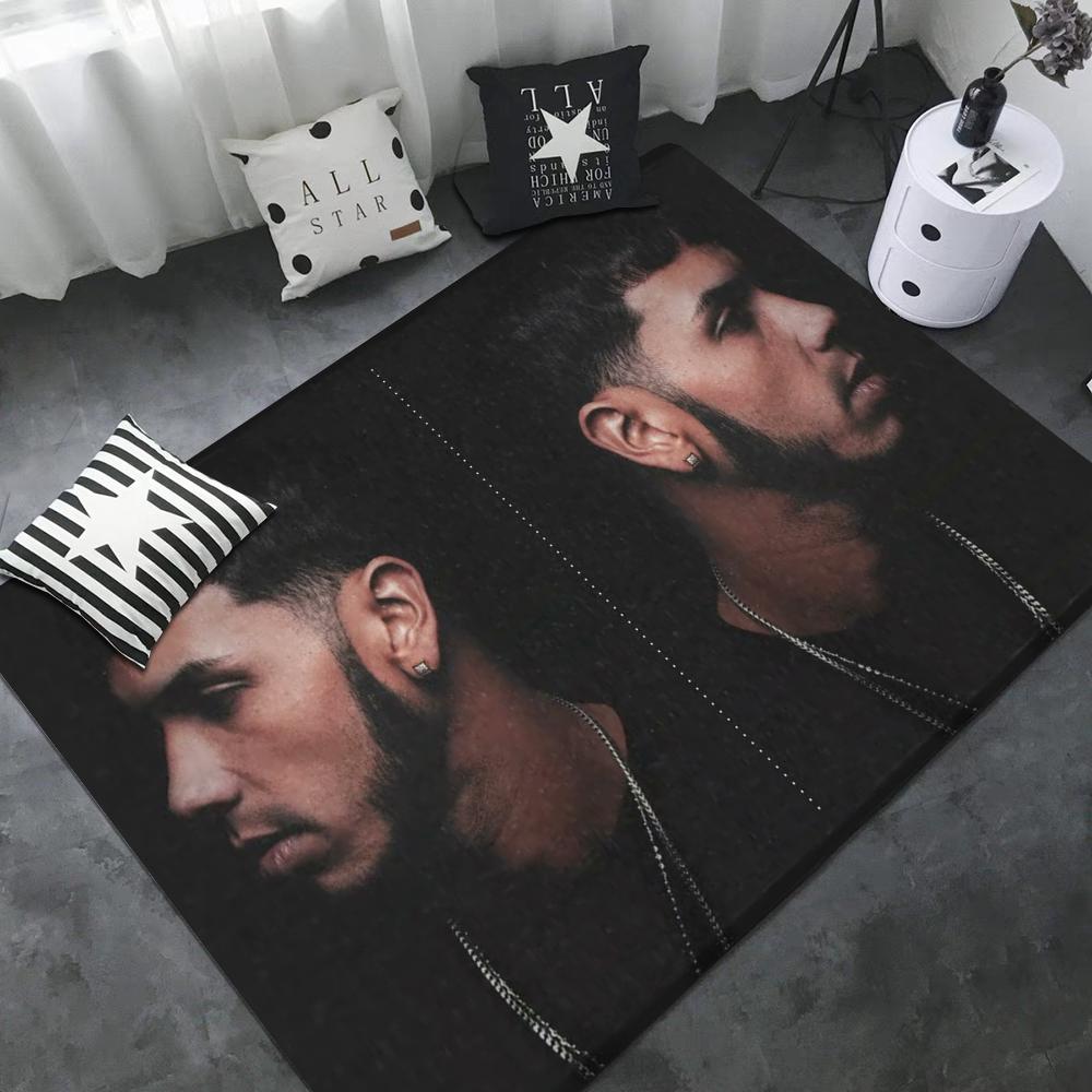 Rapper Anuel AA Floor Mat Non-Slip Laundry Room Mat Laundry Decor Balcony Child Living Room Household Carpets