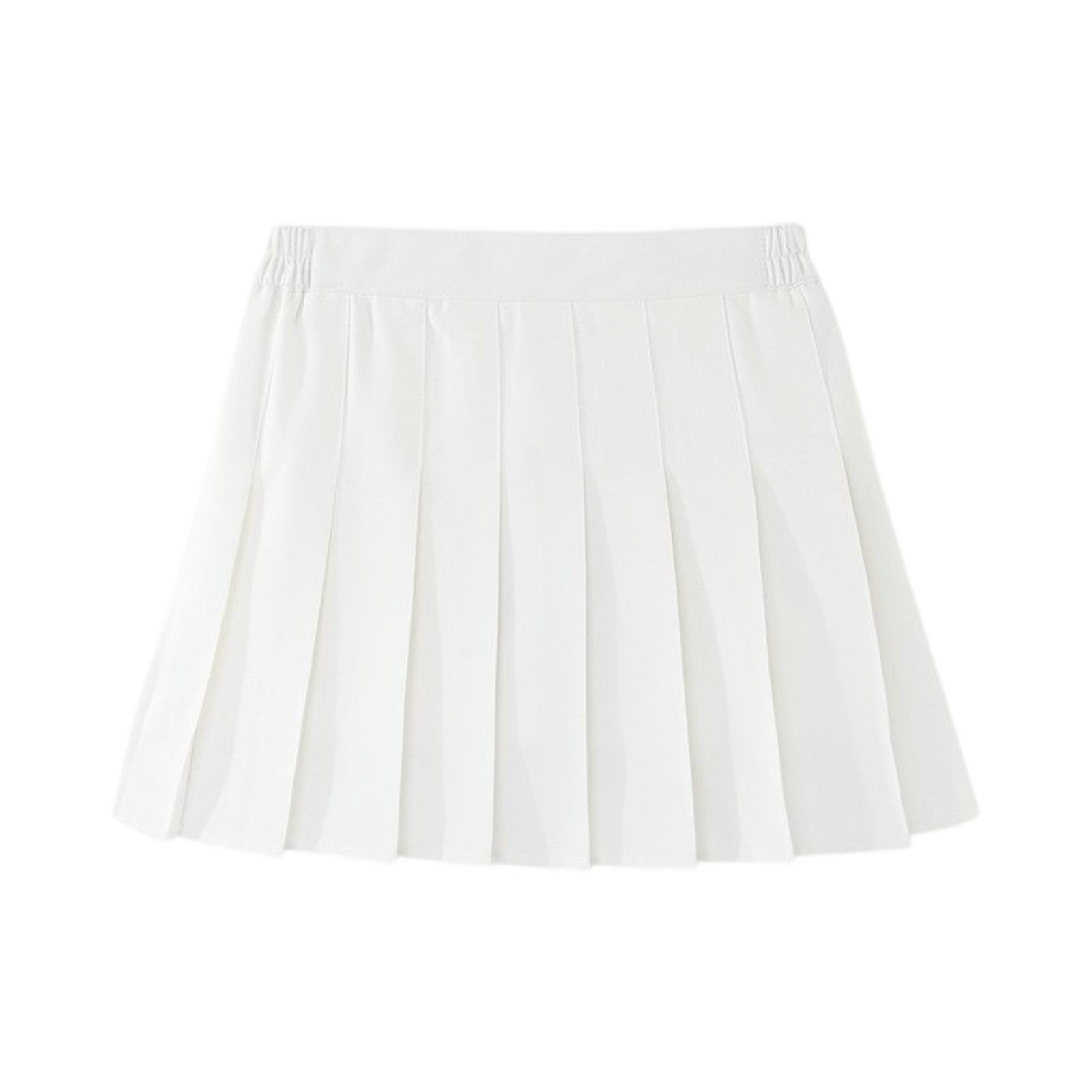 

Плиссированная юбка для девочек - Юбка А-силуэта в школьном стиле 160 белый
