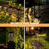 6Pcs Solar Outdoor Garden Light LED Hollow Carved Path Landscape Lawn Light For Garden Courtyard Terrace And Sidewalk Lighting