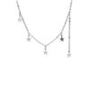 ANENJERY Halskette mit Stern-Quasten-Anhänger für Damen, schlichtes, kurzes Halsband-Zubehör