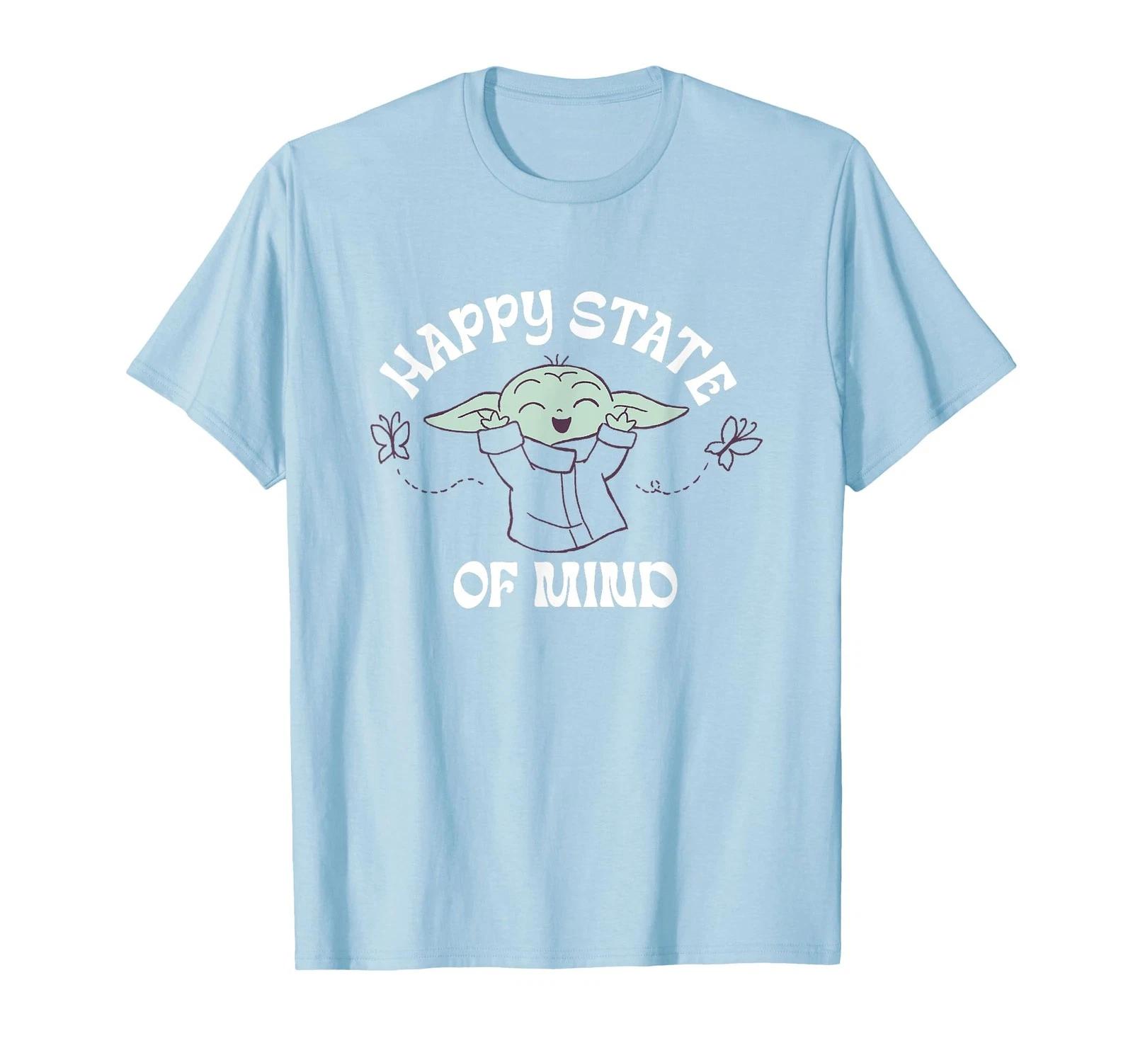 Star Wars The Mandalorian Grogu Happy State Of Mind Big Logo T-Shirt_ 2XL