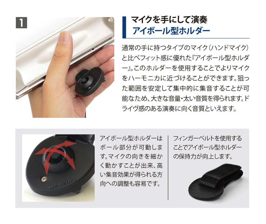 Suzuki Suzuki Harmonica Microphone Set HMH-100