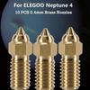 5/10PCS 3D Printer 0.4mm High Speed Brass Nozzles Kit for Elegoo Neptune 4, Neptune 4 Pro Hot End Nozzle Replacement Part