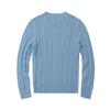 Men's Trendy Autumn/Winter Knit Polo Sweater: Fashionable Round Neck Pullover for Youthful Style