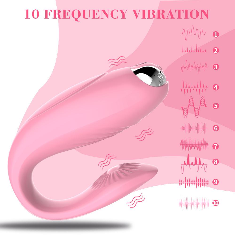 U Shape Vibrator with 10 Frequency Vibration Sex Toy Vagina Massager G Spot Clitoris Stimulation Adult Sex Toy for Women Couples